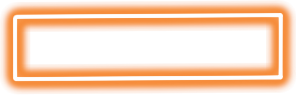 Orange neon rectangle frame