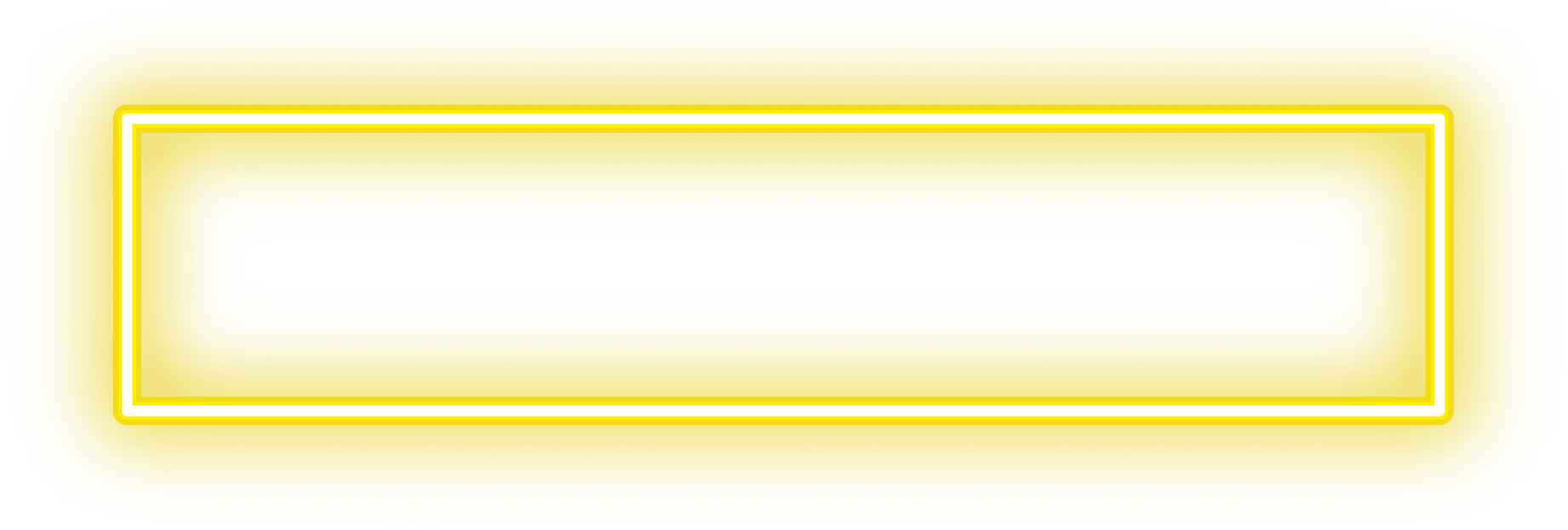 Yellow Neon Rectangle Frame